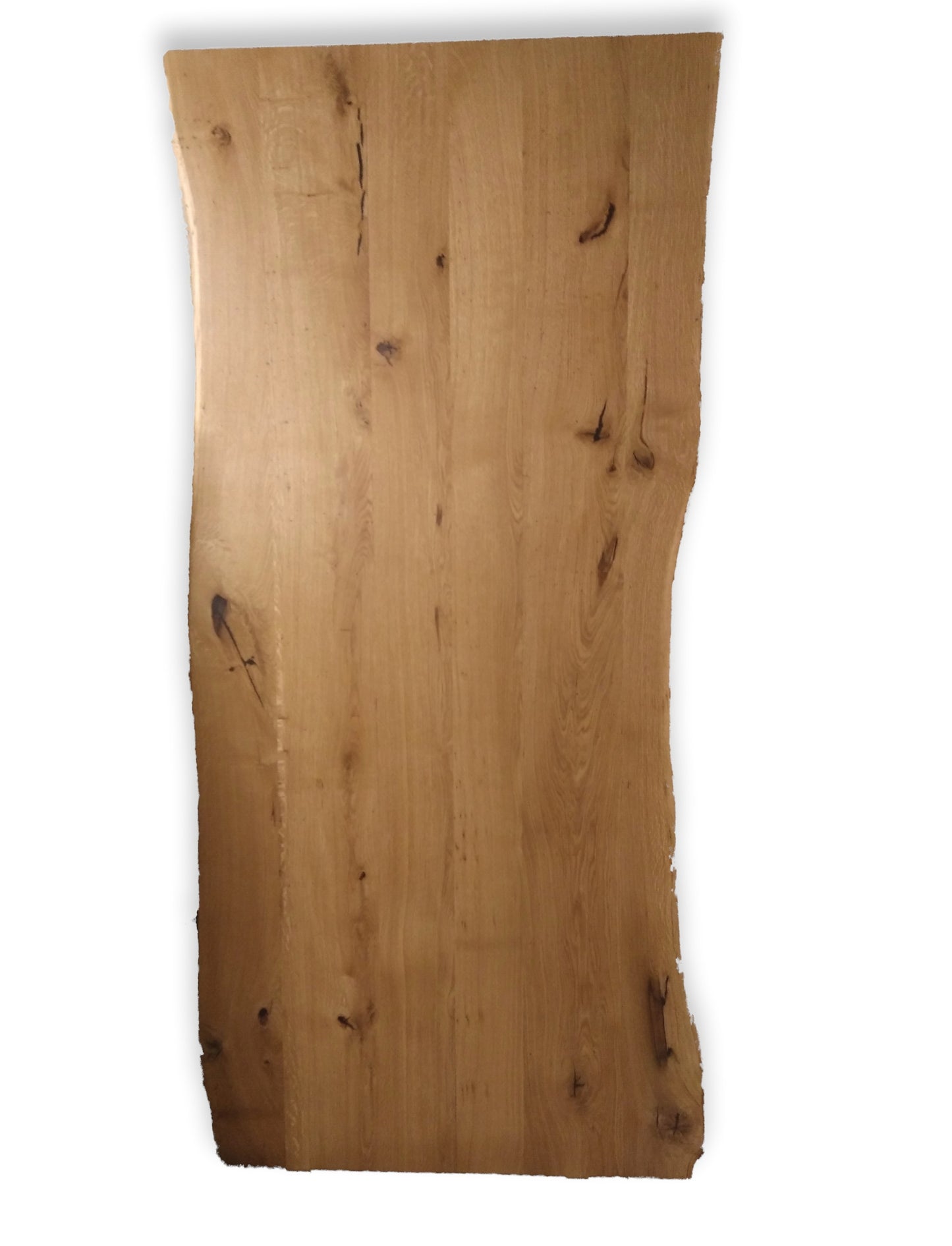 Aktion 25%: Handgefertigte Massivholz-Tischplatte „TIPLA 02“ aus Wurmeiche, mit Waldkante , sofort lieferbar